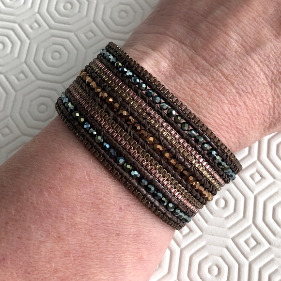 Beaded Cuff Bracelet - Picture 1 of 6